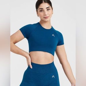 Oner Active Classic 2.0 Crop Top - Petrol Blue